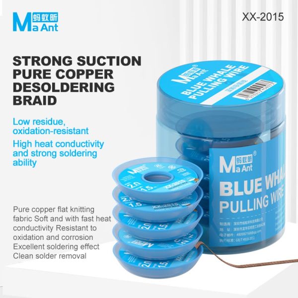 tool-ma-ant-xx2015-1 Tools-Ma Ant XX-2015 Blue Whale Desoldering Wick